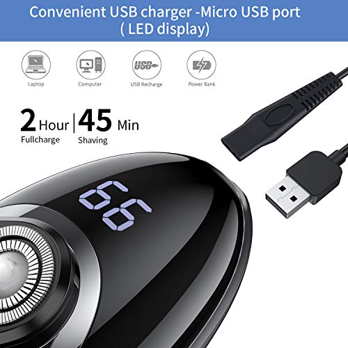 Electric shavers for Men, Cordless Rechargeable Electric Razor Bald Head Shav...