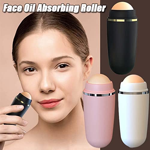 Oil Absorbing Volcanic Face Roller with 5PC Replaceable Volcanic Balls Natura...