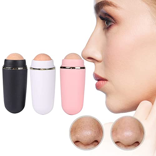 Oil Absorbing Volcanic Face Roller with 5PC Replaceable Volcanic Balls Natura...