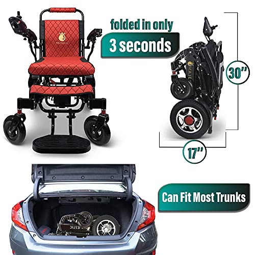 Electric Wheelchair for Adults, Foldable Lightweight All Terrain Wheelchairs,...