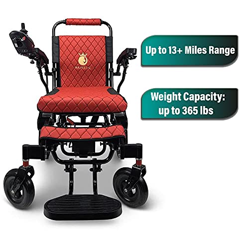 Electric Wheelchair for Adults, Foldable Lightweight All Terrain Wheelchairs,...