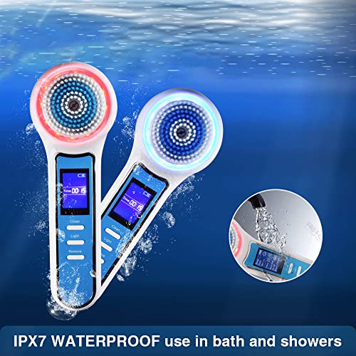 Blackhead Remover Vacuum, Facial Cleansing Brush, Rechargeable IPX7 Waterproo...