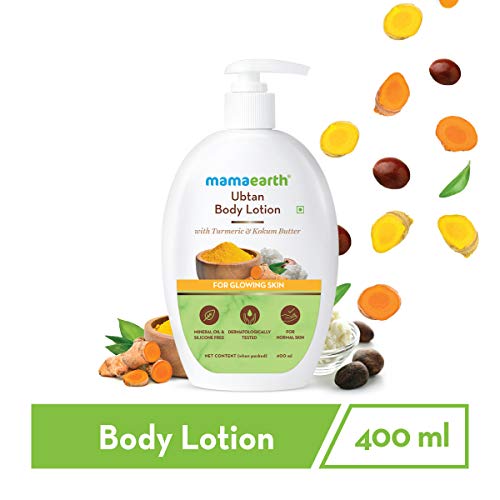 Mamaearth Ubtan Body Lotion with Turmeric & Kokum Butter for Glowing Skin – 4...