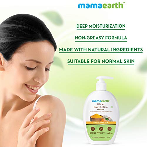 Mamaearth Ubtan Body Lotion with Turmeric & Kokum Butter for Glowing Skin – 4...