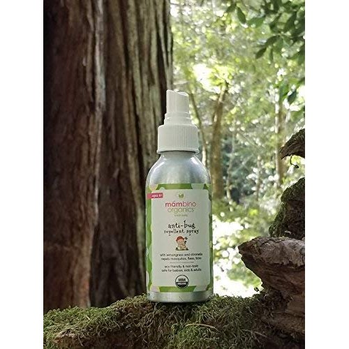 Mambino Organics Anti-Bug Mosquito Repellent Spray – All Natural, DEET-Free, ...
