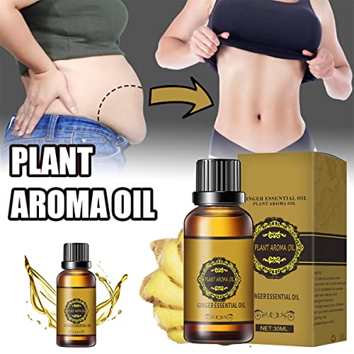 Belly Drainage Ginger Oil, Lymphatic Drainage Ginger Oil, Slimming Tummy Ging...