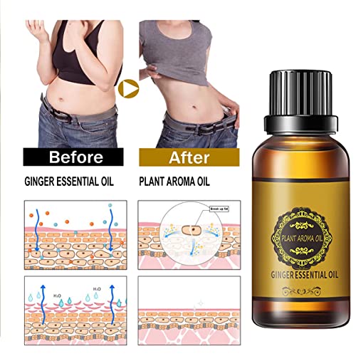 Belly Drainage Ginger Oil, Lymphatic Drainage Ginger Oil, Slimming Tummy Ging...