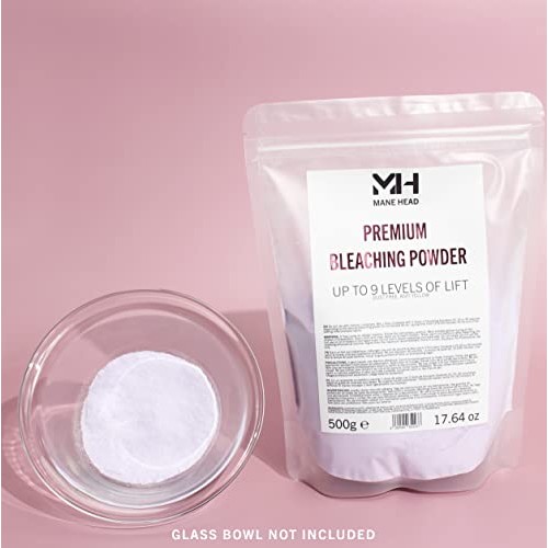 MANE HEAD Violet Premium Dust Free Bleaching Powder For Hair 9+, Hair Bleach ...