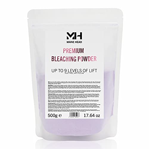 MANE HEAD Violet Premium Dust Free Bleaching Powder For Hair 9+, Hair Bleach ...