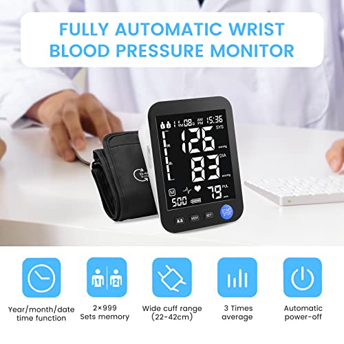 Automatic Blood Pressure Machine- Upper Arm Blood Pressure Monitors with 4.7 ...