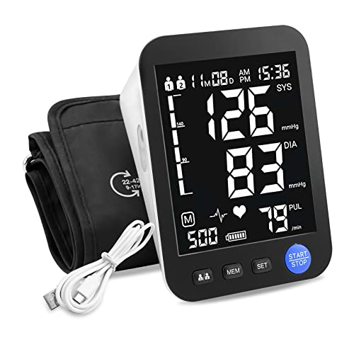 Automatic Blood Pressure Machine- Upper Arm Blood Pressure Monitors with 4.7 ...