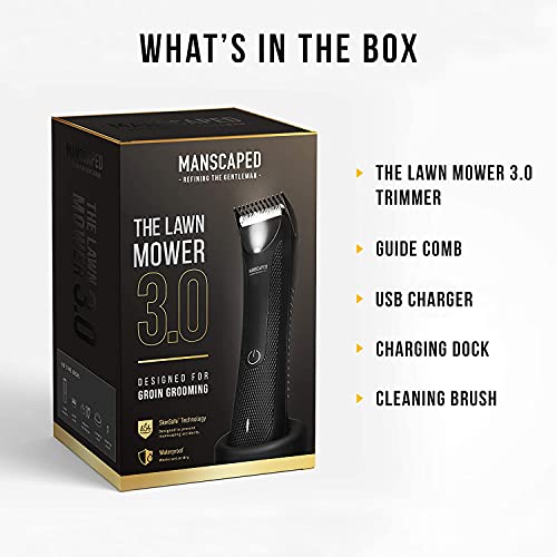 MANSCAPED™ Electric Groin Hair Trimmer, The Lawn Mower™ 3.0, Replaceable Cera...