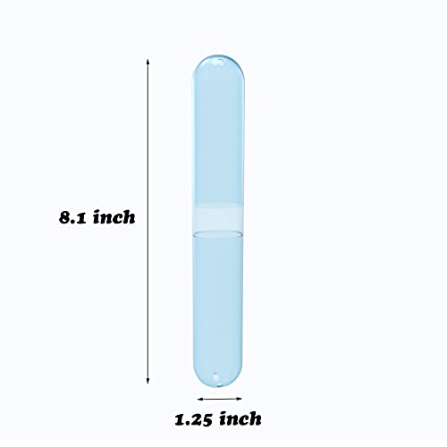 6 Pack Travel Toothbrush Case, Plastic Portable Toothbrush Holder for Traveli...