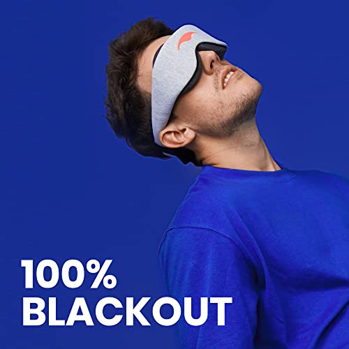 Manta Sleep Mask - 100% Light Blocking Eye Mask, Zero Eye Pressure, Comfortab...