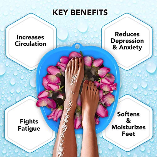 Mantello Foot Soaking Bath Basin - Extra Large Foot Soaking Tub - Pedicure Fo...