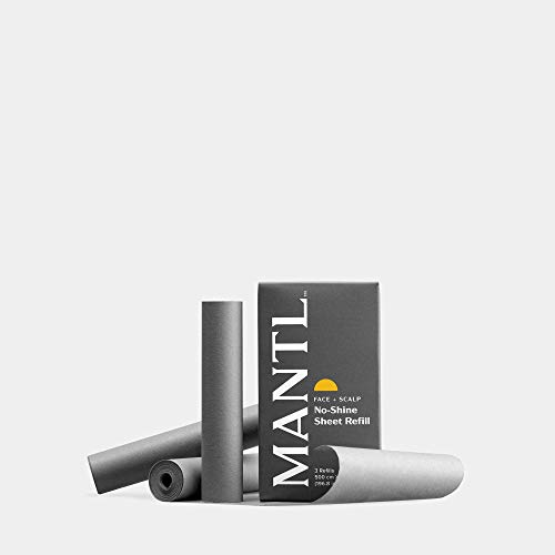 MANTL I Bamboo Charcoal No Shine Sheet Refills I Oil Blotting Paper to Instan...