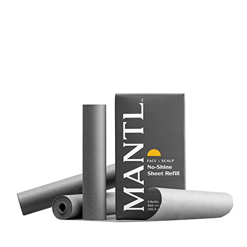 MANTL I Bamboo Charcoal No Shine Sheet Refills I Oil Blotting Paper to Instan...