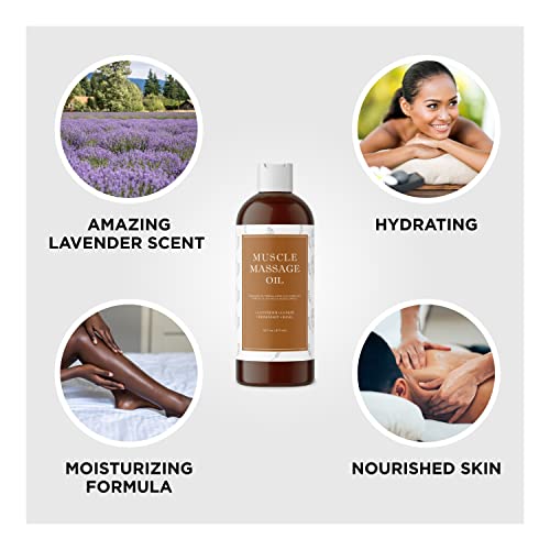 Aromatic Massage Oil for Massage Therapy - Sore Muscle Oil Massage Body Oil f...