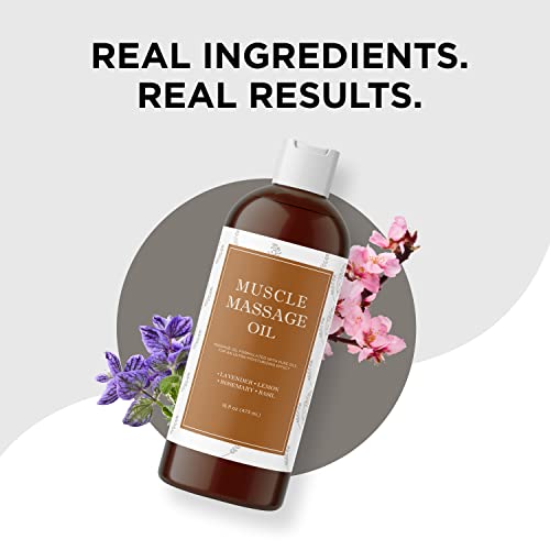 Aromatic Massage Oil for Massage Therapy - Sore Muscle Oil Massage Body Oil f...