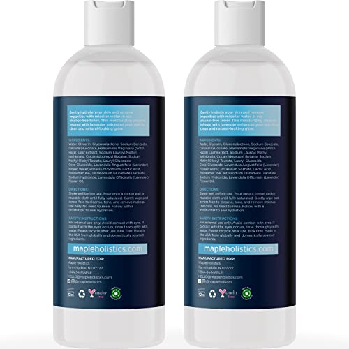 Gentle Micellar Cleansing Water with Lavender - Micellar Water Makeup Remover...