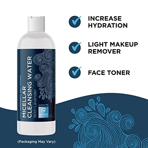 Gentle Micellar Cleansing Water with Lavender - Micellar Water Makeup Remover...