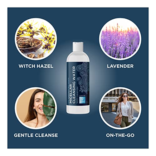 Gentle Micellar Cleansing Water with Lavender - Micellar Water Makeup Remover...