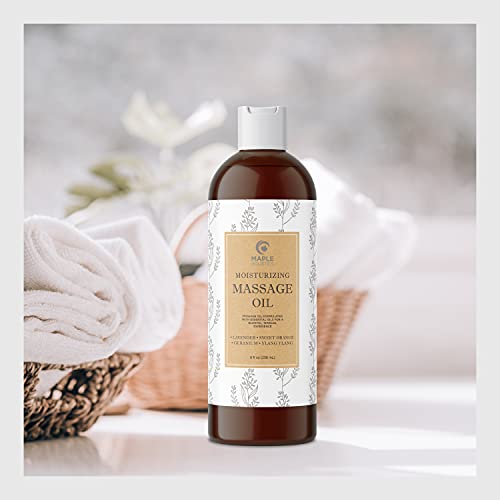 Moisturizing Massage Oil for Massage Therapy - Relaxing Body Oil for Dry Skin...