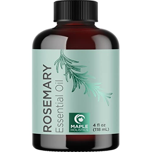 Pure Rosemary Essential Oil with Dropper - Undiluted Rosemary Oil for Hair Sk...