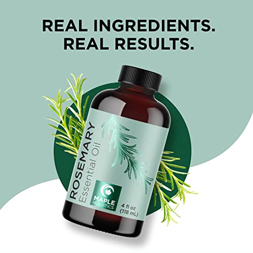 Pure Rosemary Essential Oil with Dropper - Undiluted Rosemary Oil for Hair Sk...