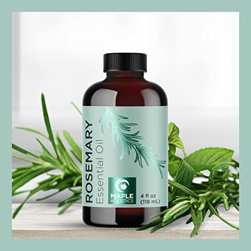 Pure Rosemary Essential Oil with Dropper - Undiluted Rosemary Oil for Hair Sk...