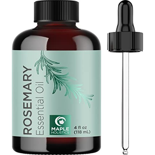 Pure Rosemary Essential Oil with Dropper - Undiluted Rosemary Oil for Hair Sk...