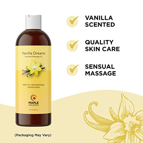 Sensual Massage Oil with Vanilla Fragrance - Irresistible Full Body Massage O...