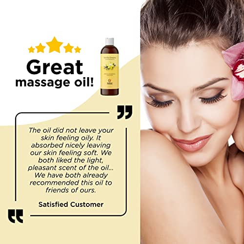 Sensual Massage Oil with Vanilla Fragrance - Irresistible Full Body Massage O...