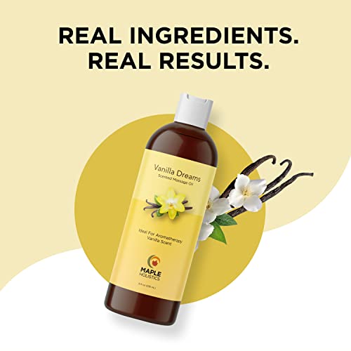 Sensual Massage Oil with Vanilla Fragrance - Irresistible Full Body Massage O...