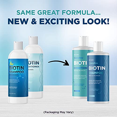Volumizing Biotin Shampoo and Conditioner Set - Sulfate Free Shampoo and Cond...