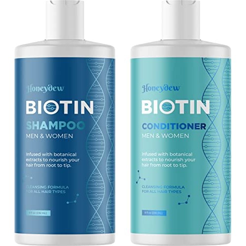 Volumizing Biotin Shampoo and Conditioner Set - Sulfate Free Shampoo and Cond...