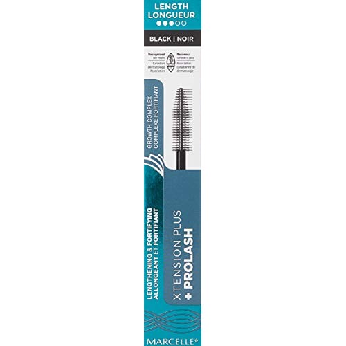 Marcelle Xtension Plus + Pro Lash Growth Complex Mascara, Black, 1 Tube