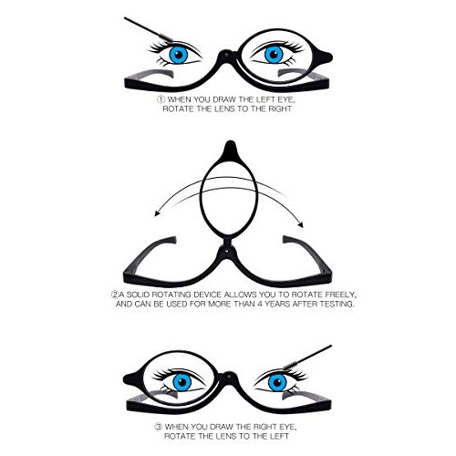 MARE AZZURO Eye Make Up Reading Glasses Women Folding Cosmetic Readers 1.0 1....