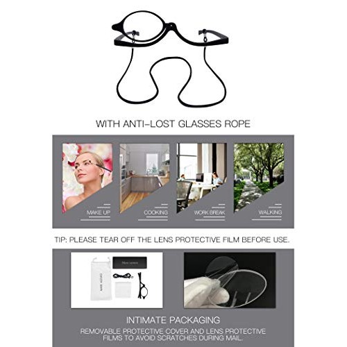 MARE AZZURO Eye Make Up Reading Glasses Women Folding Cosmetic Readers 1.0 1....