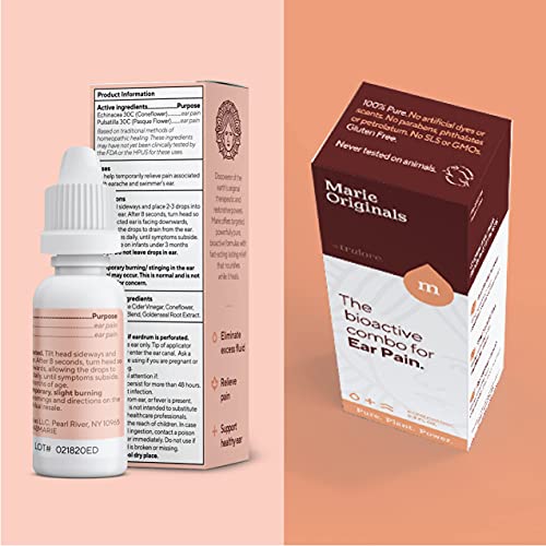 Natural Earache Drops for Ear Infection Prevention, Pain Relief, Swimmer's Ea...