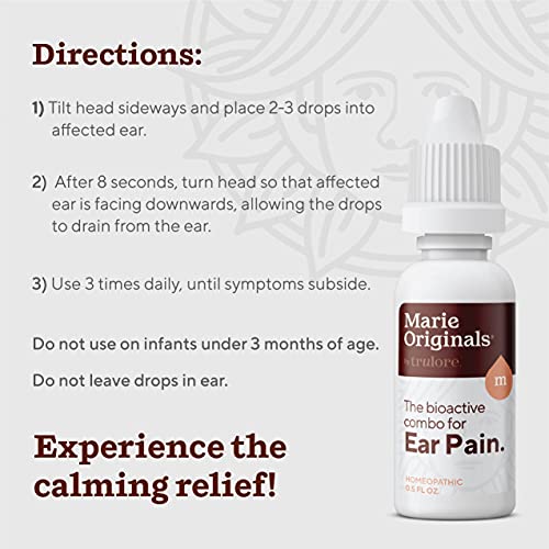 Natural Earache Drops for Ear Infection Prevention, Pain Relief, Swimmer's Ea...