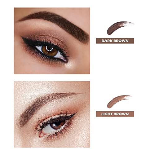 Marine Forest Eyebrow Stamp Stencil Kit, 2 Colors in 1 Waterproof and Long La...