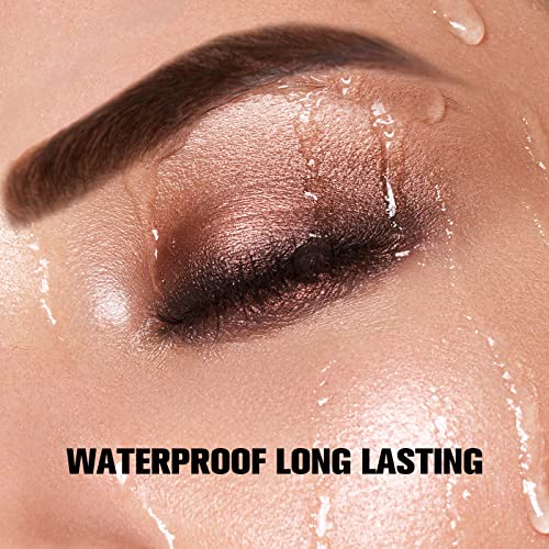 Marine Forest Eyebrow Stamp Stencil Kit, 2 Colors in 1 Waterproof and Long La...