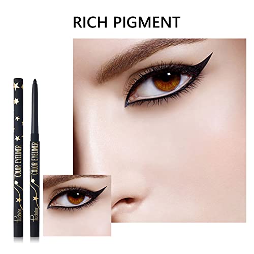Marine Forest Eyeliner Pencil Set with Built-in Sharpener Waterproof Long Las...