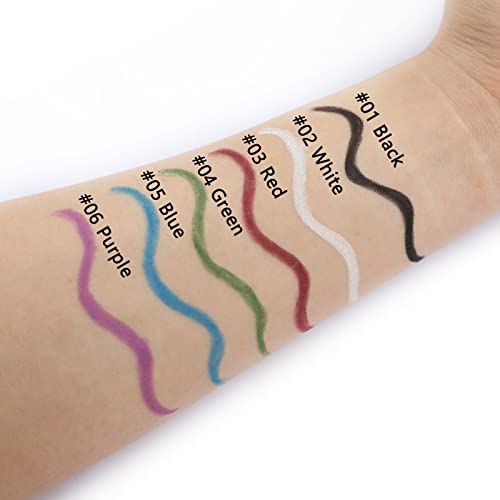 Marine Forest Eyeliner Pencil Set with Built-in Sharpener Waterproof Long Las...