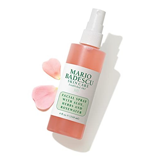 Mario Badescu Facial Spray with Aloe, Herbs and Rosewater, 4 Fl Oz