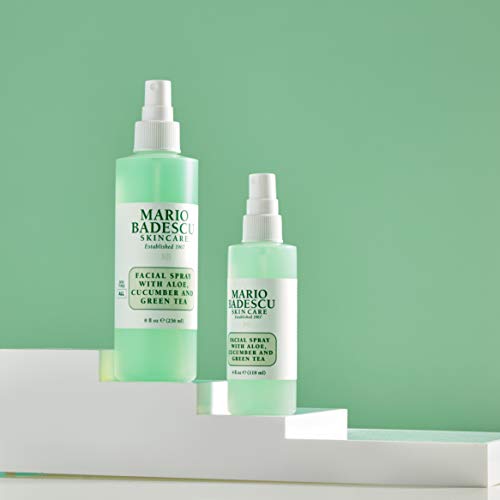 Mario Badescu Skin Care Facial Spray with Aloe, Cucumber And Green Tea, 4 Fl Oz