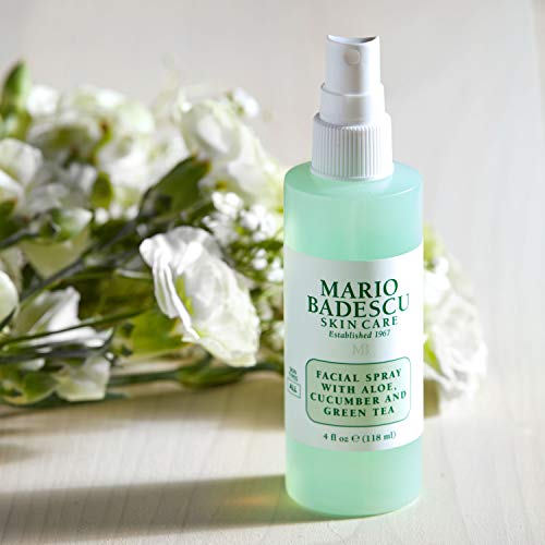 Mario Badescu Skin Care Facial Spray with Aloe, Cucumber And Green Tea, 4 Fl Oz