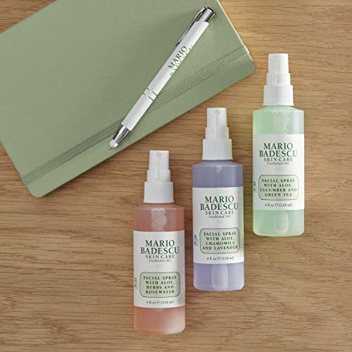Mario Badescu Spritz Mist and Glow Facial Spray Collection Trio, Lavender, Cu...