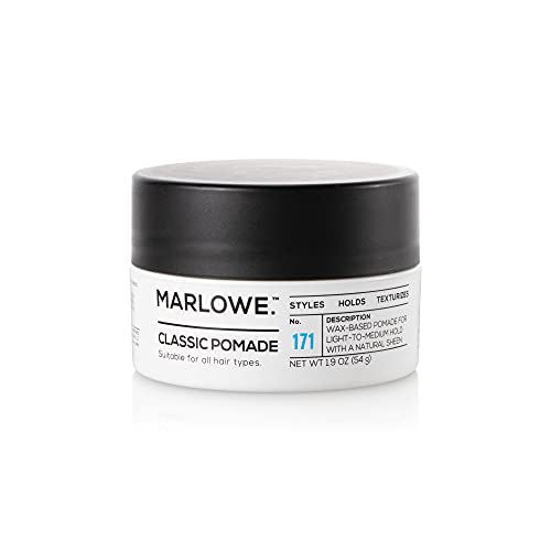 MARLOWE. Classic Pomade for Men No. 171 | 1.9 oz | Light to Medium Hold | Mat...
